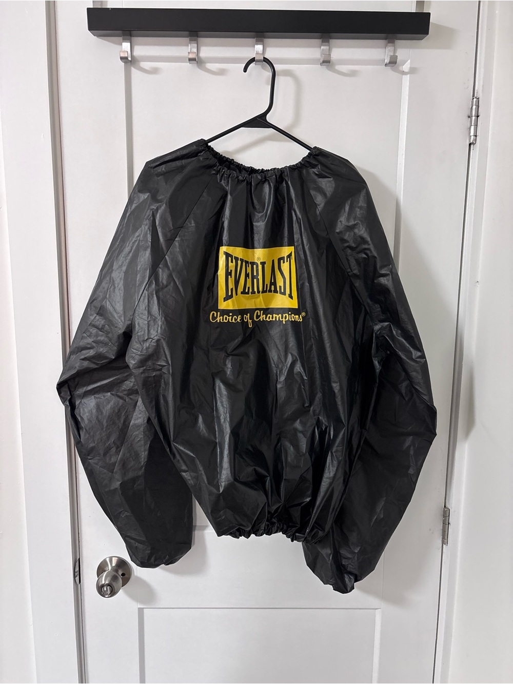 Everlast Black Windbreaker with Yellow Logo Accent